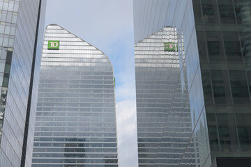 Naklejka premium view of TD Terrace, a corporate office building, located at 160 Front St W, Toronto