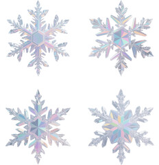 雪の結晶　氷　冬