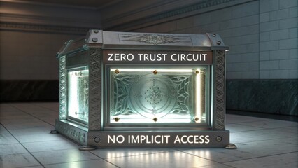 Futuristic Security Container with Zero Trust Circuit and No Implicit Access in Modern Architectural Setting