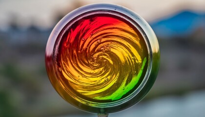 Colorful Swirl Lollipop - A Captivating Treat with a Mesmerizing Design.