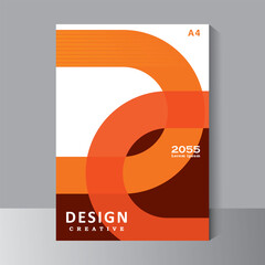 Brochure Design Template in A4. Can be use for Book Cover, Annual Report, Magazine, Poster, Business Presentation, Portfolio, Flyer, Banner, Website, Vector Eps 10