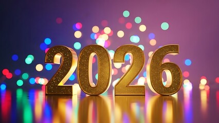 golden 2026 new year celebration