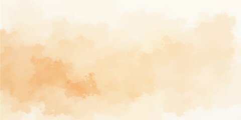 Vintage parchment paper with an abstract watercolor and grunge texture featuring aged antique patterns and yellow sky cloud illustrations for an ancient retro design