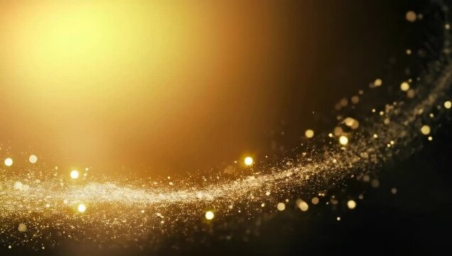 Shimmering Golden Bokeh Background with Soft Glowing Particles, Luxurious Design for Celebratory Themes, Wallpapers, and Digital Art Projects with a Festive and Warm Ambiance