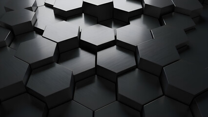 Abstract geometric pattern of dark mysterious shapes and lines