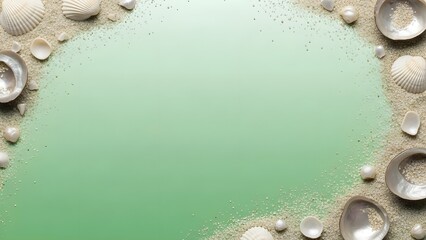 Marine Shell Border for Summer Design