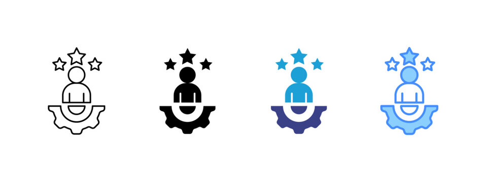 Expert  icon set multiple style collection