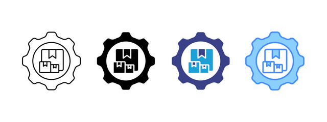 Product Management icon set multiple style collection