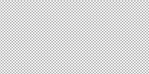 simple black outline fish scale pattern for banner poster background. © kowsar