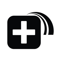 Obraz premium Medical plus sign logo design