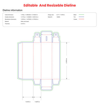 rectangle hanging cosmetics box dieline template box dieline die lines packaging custom dieline  box cardboard box dieline pizza box dieline printable product packaging layout,
