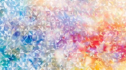 Abstract geometric pattern with vibrant colors and textures.