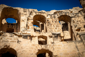 Anfiteatro de El Djem y Cartago ruina romanas en Tunez