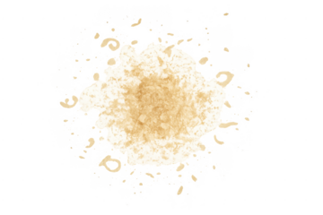 Flour dust explosion blast with transparent background
