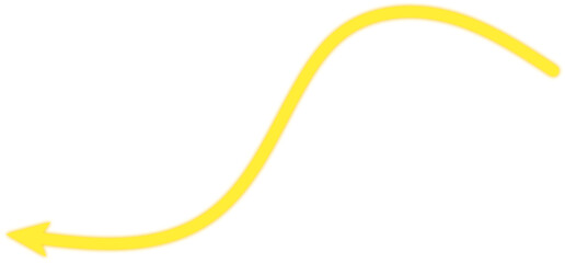 Yellow sigmoid curve arrow