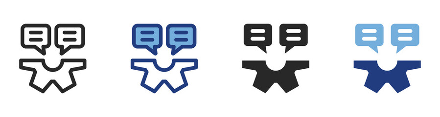 Fototapeta premium Creative Media Icon Set With Multiple Styles Vector Illustration