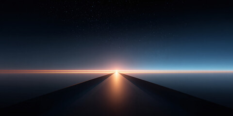 abstract space background of tech lines on surface and stars with space for text