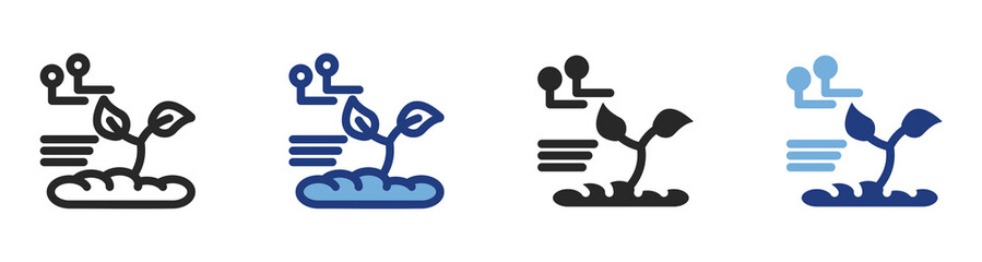 Agriculture Icon Set With Multiple Styles Vector Illustration