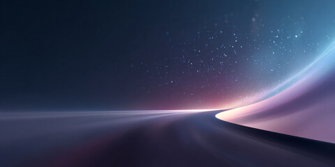 abstract space background of tech lines on surface and stars with space for text