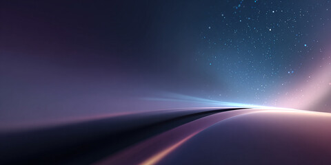 abstract space background of tech lines on surface and stars with space for text