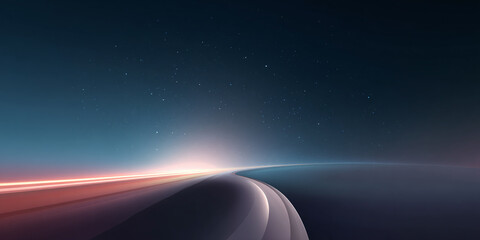 abstract space background of tech lines on surface and stars with space for text