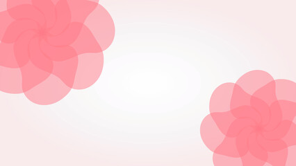 エレガントなピンクの花の背景イラスト
