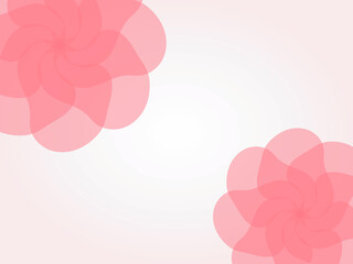 エレガントなピンクの花の背景イラスト