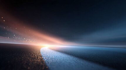 abstract background of tech lines and racing track with space for text