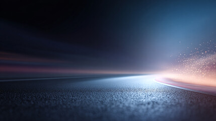 abstract background of tech lines and racing track with space for text