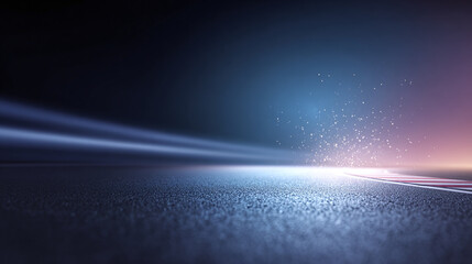 abstract background of tech lines and racing track with space for text