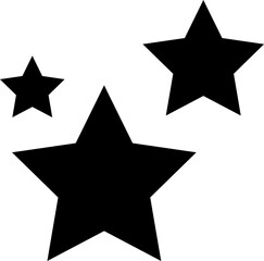 Vector of black star icon