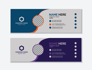 Modern, email, signature,template, design,with, photo, placeholder,and,professional, layout