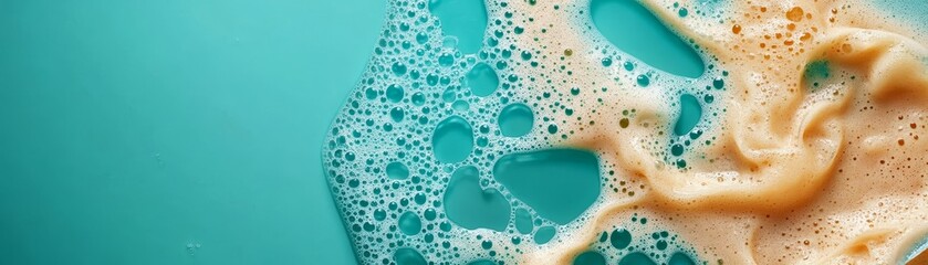 Captivating blue ocean foam texture abstract background design for serene visuals.