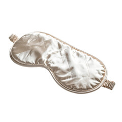 A plump satin cushion with pleated ends and a smooth, reflective surface for gentle support and comfort.