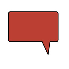 Naklejka premium Speech balloon, chat icon