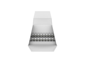 Luxury Magnetic Closure Flip Lid Box, Cosmetics Nail Polish Packaging Box for Gift. 3d illustration