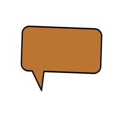 Fototapeta premium Speech bubbles with textured