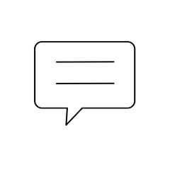 Naklejka premium Speech balloon, chat icon