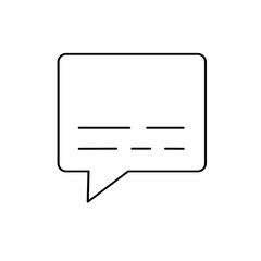 Fototapeta premium Speech balloon, chat icon