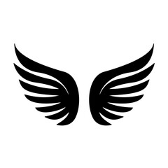 Fototapeta premium Wing icon. Wing icon set. Vector emblem