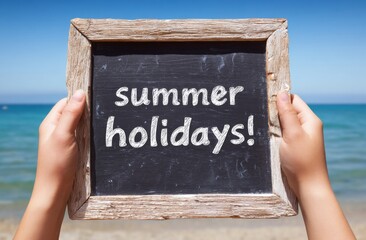  Vacation Announcement, Coastal Getaway, Travel Theme.