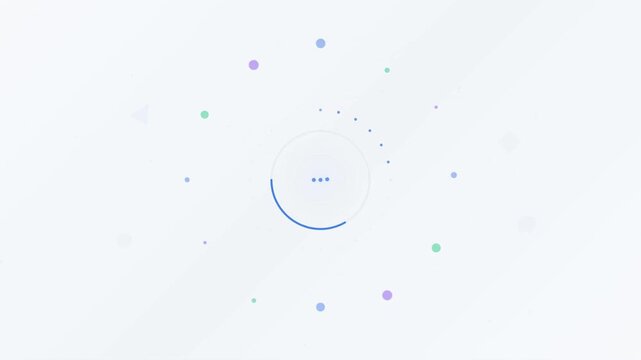 Modern Seamless Loading Animation Loop - Loading Screen, Progress Bar, Buffering, Wait Screen, UI UX Interface Background Video.