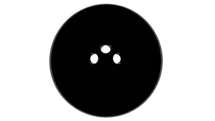 Fototapeta premium Bowling Ball Sport Equipment Icon on Isolated White Background