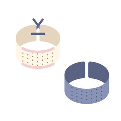 裁縫用指貫のシンプルなイラスト