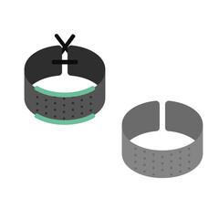 裁縫用指貫のシンプルなイラスト