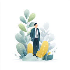 vector illustration of a flower