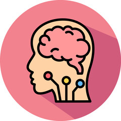 Artificial Intelligence isometric icon