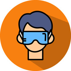 Fototapeta premium Virtual Reality isometric icon