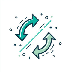 blue arrow background