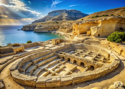 Ancient Greek ruins in Matala